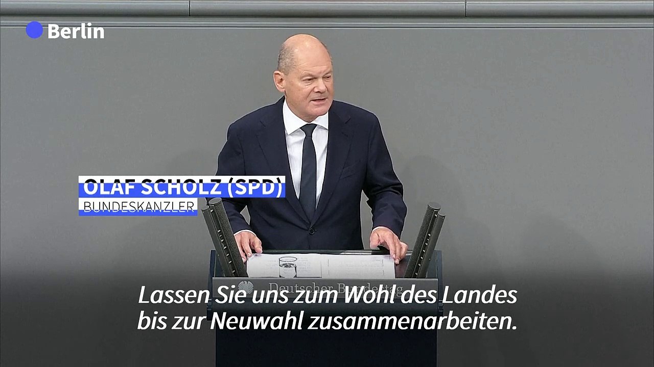 Scholz ruft Bundestag zu Unterstützung von Gesetzesvorhaben auf