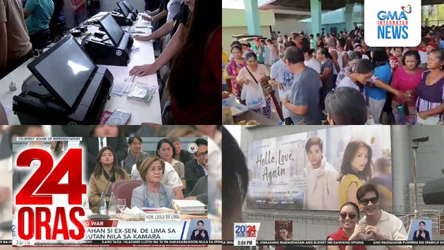 24 Oras: (Part 3) FPRRD, inambahan si ex-Sen. De Lima sa gitna ng sagutan nila sa Kamara; Hotel sa Negros Occ., na hugis manok, pasok sa Guinness World Records; Hello, Love, Again, nina Alden at Kath, showing na, atbp.