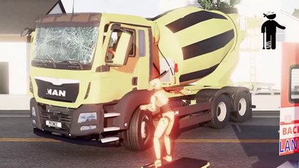 BeamNG Drive road jump Car crash