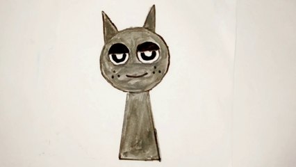How to draw Gray Incredible Sprunki