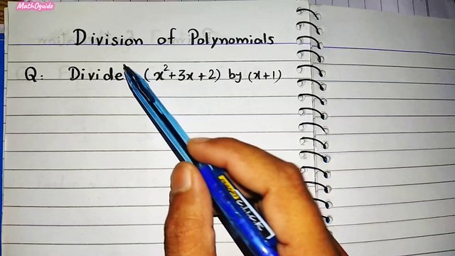 Division of Polynomials or algebraic expressions | Basic of Algebra | MathOguide