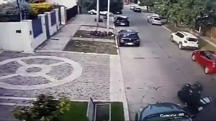 Así le robaron la moto al "Huevo" Müller.