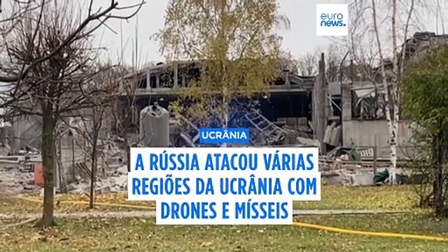 Rússia volta a atacar Kiev com mísseis e drones