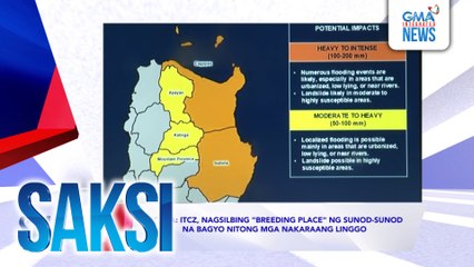 SAKSI RECAP: PAGASA: ITCZ, nagsilbing "breeding place" ng sunod-sunod na bagyo nitong mga nakaraang linggo(Originally aired on November 12, 2024)