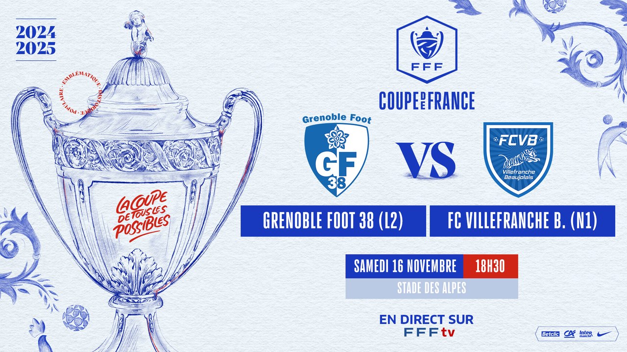 PLAYER LIVE COUPE DE FRANCE 3 (7e TOUR GRENOBLE...