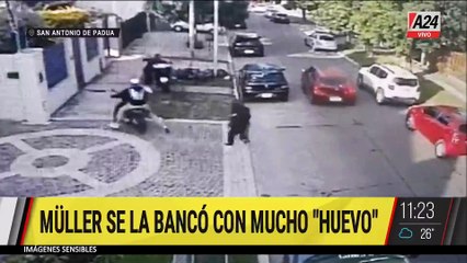 🚨 ASÍ EL ACTOR "HUEVO" MÜLLER SE ENFRENTÓ A LOS DELINCUENTES EN SAN ANTONIO DE PADUA