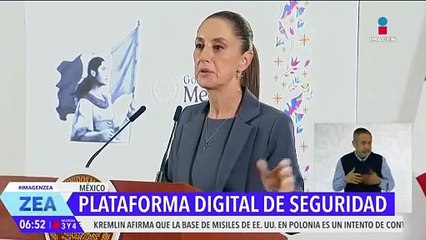 Claudia Sheinbaum presenta la plataforma digital Tablero de Seguridad