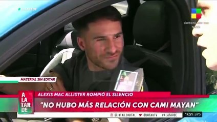 Mac Allister habló sobre su situación con su ex y su tranquilidad llamó la atención