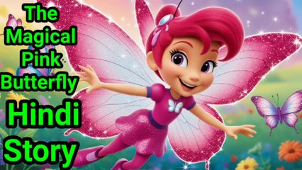 The Magical Pink Butterfly Hindi Story, Hindi Best stories, Very Nice story, Bedtime Stories, ♥️🌝🌜🌺💖