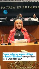 Senado reelige por mayoría calificada a Rosario Piedra Ibarra como presidenta de la CNDH hasta 2029