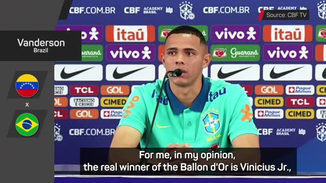 Ballon d'Or lost credibility by not awarding Vinicius - Vanderson