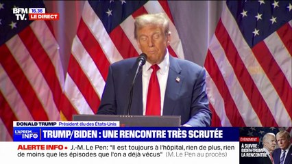 "Que c'est bon de gagner": Donald Trump s'exprime devant les républicains