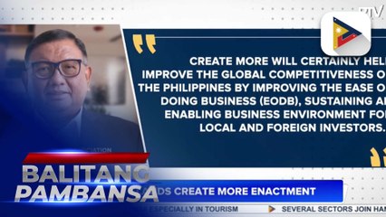 Big biz lauds CREATE MORE enactment