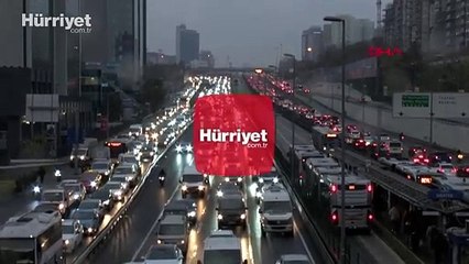 İstanbul'da trafik yoğunluğu yüzde 90'a ulaştı