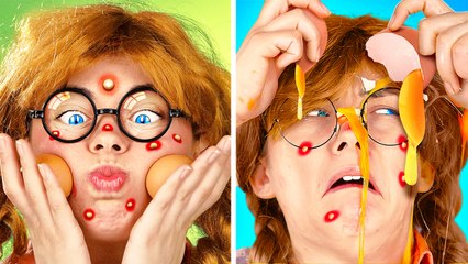 Poor NERD Extreme MAKEOVER *How to Become Popular with Hacks*