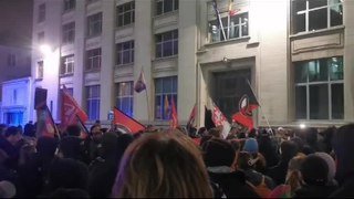 Manifestation contre la venue de Bardella à Bruxelles