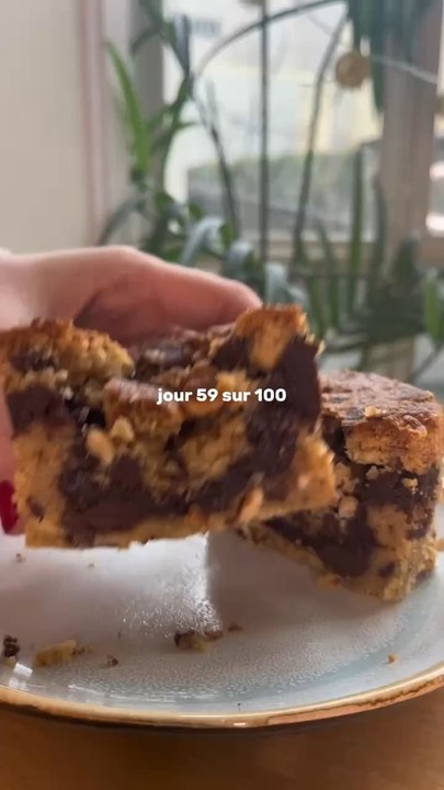 Brookie (= cookie + fondant au chocolat) 🤤🍫🍪