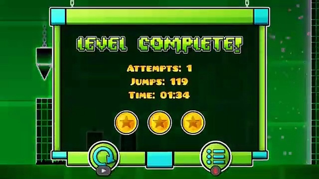 Geometry Dash All Levels (1-21) But the Speed Varies Depending on How Hard the Level Is