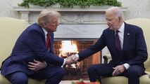 Donald Trump y Joe Biden se reúnen en la Casa Blanca