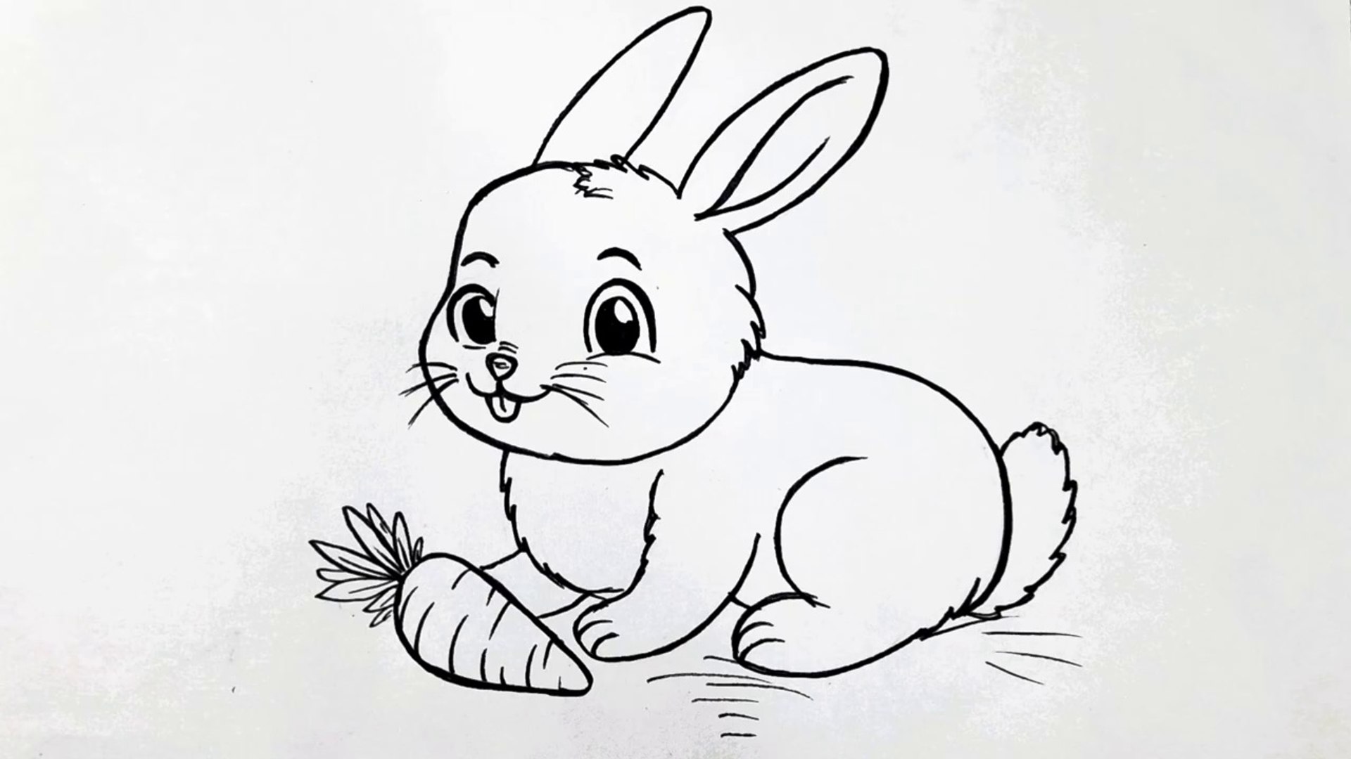 How To Draw A Rabbit Easy With Pencil
