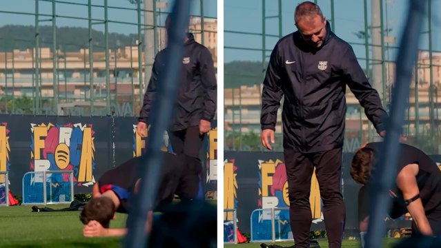 Barcelona: Hansi Flick deja muertos a sus jugadores tras duro entrenamiento