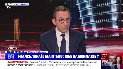Commerces fermés, périmètre de sécurité: Bruno Retailleau détaille le dispositif mis en place pour le match France-Israël