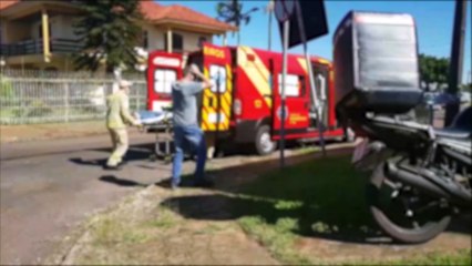 Motociclista fica ferido em acidente de trânsito no Maria Luiza