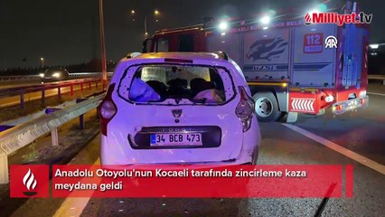 Anadolu Otoyolu'nda feci kaza! Zincirleme kazada çok sayıda yaralı var