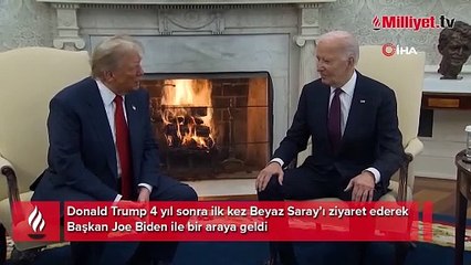 Donald Trump 4 yıl sonra yeniden Beyaz Saray'da! Dikkat çeken diyalog
