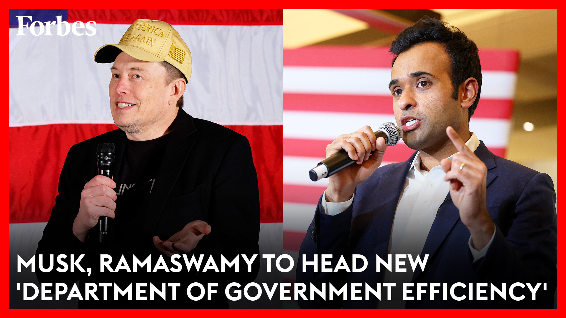 Musk and Vivek Ramaswamy to Lead New ‘Department of Government Efficiency’ | Forbes Topline