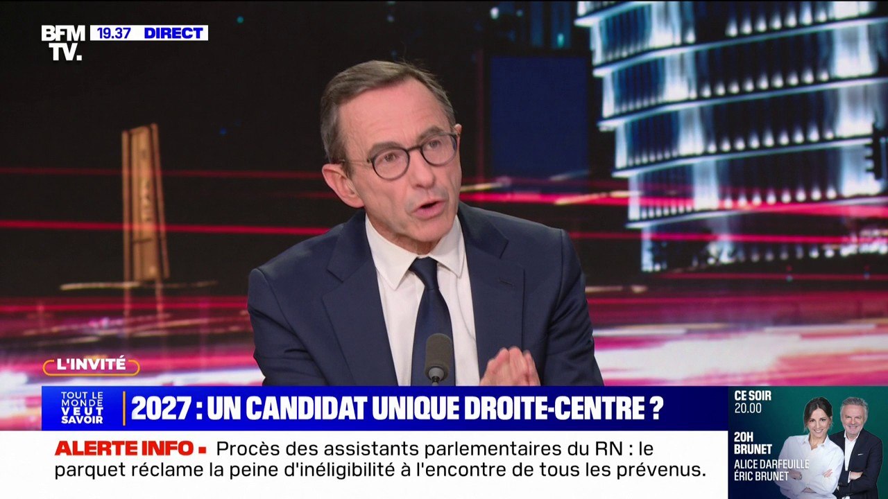 Candidat unique droite-centre pour 2027: "Jamais nous n'abordons ce sujet", déclare Bruno Retailleau