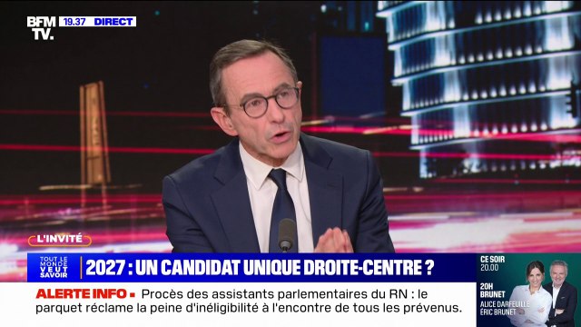Candidat unique droite-centre pour 2027: Jamais nous n'abordons ce sujet , déclare Bruno Retailleau