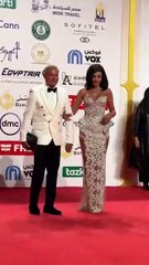 أروى جودة بإطلالة جريئة في مهرجان القاهرة السينمائي
