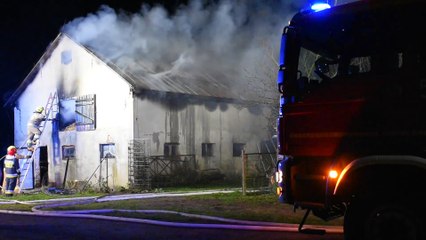 Pożar Karwice gm. Malechowo