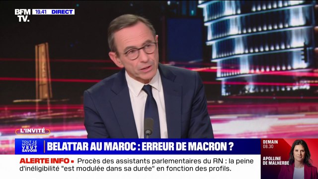 Ça a un peu gâté le voyage : Bruno Retailleau s'exprime à propos de la présence de Yassine Belattar lors du voyage d'Emmanuel Macron au Maroc