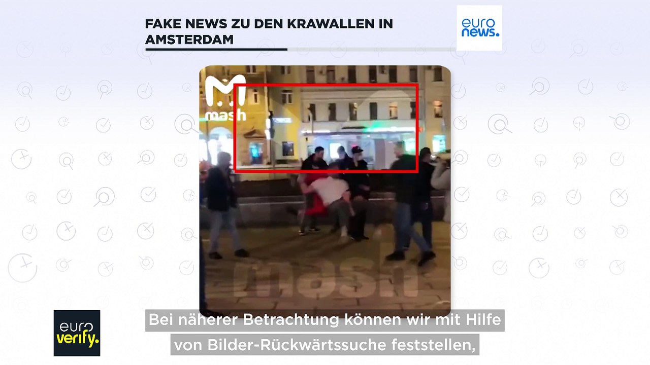 Fake News zu Krawallen in Amsterdam: Altes Video aus Russland zeigt Schlägerei