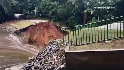 Barragem da Parque Lagoa do Nado se rompe em BH