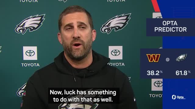 Sirianni admits Eagles have been lucky with injuries