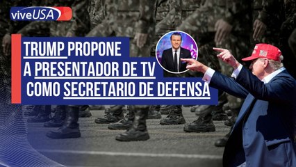 Trump propone a presentador de televisión como secretario de Defensa