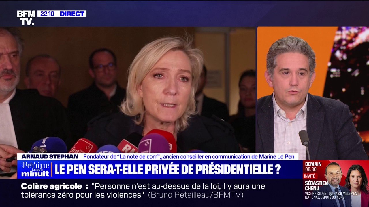 "Elle n'est plus maître de son destin": Arnaud Stephan, ancien conseiller en communication de Marine Le Pen, s'exprime sur les réquisitions contre Marine Le Pen