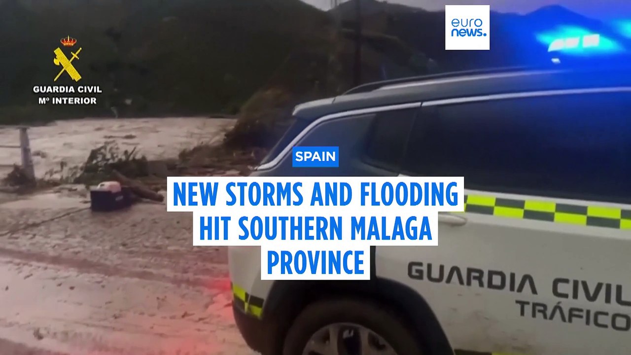 New storms and flooding hit Spain's southern Malaga province as EU debates crisis management