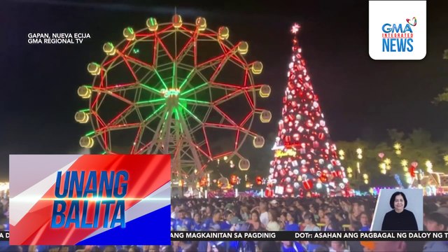 Giant Christmas tree at ferris wheel, tampok sa bagong Christmas pasyalan | Unang Balita