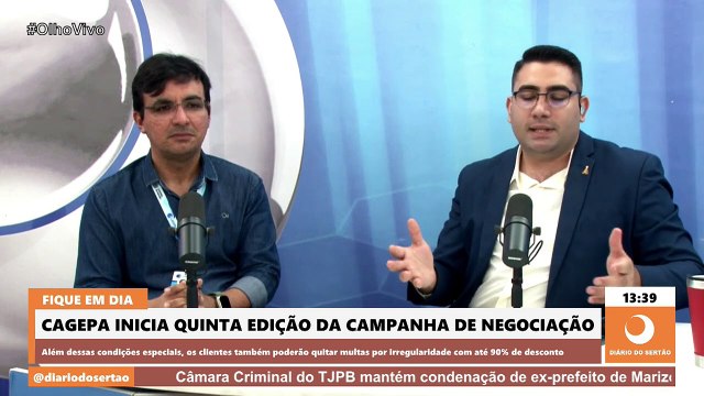 Campanha da Cagepa negocia dívidas de clientes com desconto nos juros e parcelamento em até 60 vezes