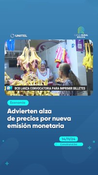 Advierten alza de precios por nueva emisión monetaria