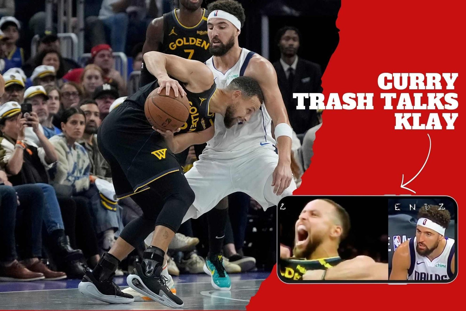 Steph Curry personal trash talk to Klay Thompson - MARCA TV English
