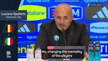 Spalletti warns players to not change mentality ahead of Belgium clash