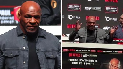 ¿Mike Tyson tiene problemas de audición?  El desliz del boxeador en plena conferencia