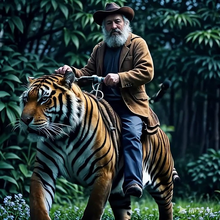 riding a tiger