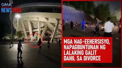Mga nag-eehersisyo, napagbuntunan ng lalaking galit dahil sa divorce | GMA Integrated Newsfeed