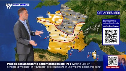 De la grisaille sur une bonne moitié nord de la France et des conditions ensoleillées dans le reste du pays